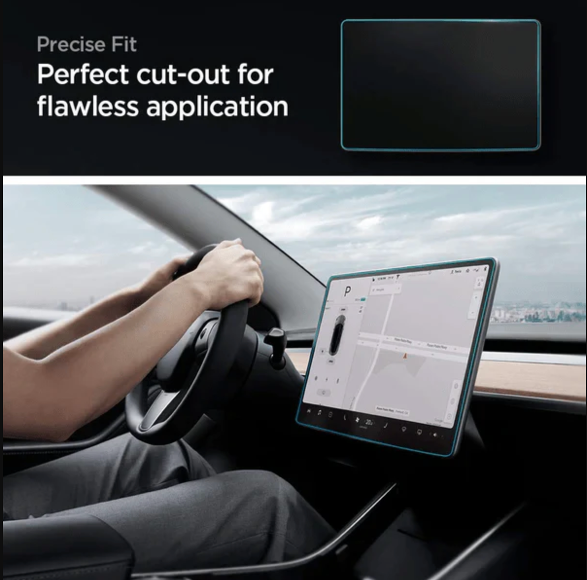واقي شاشة لسيارة Tesla Model 3 &amp; Y